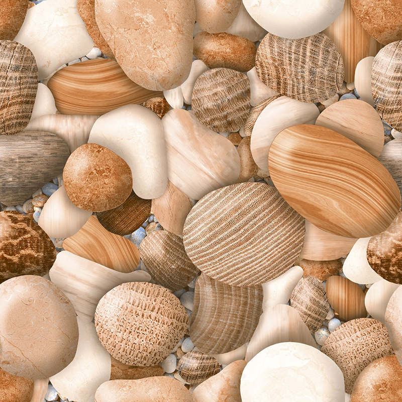 Gemilang Riverstone Brown 50x50